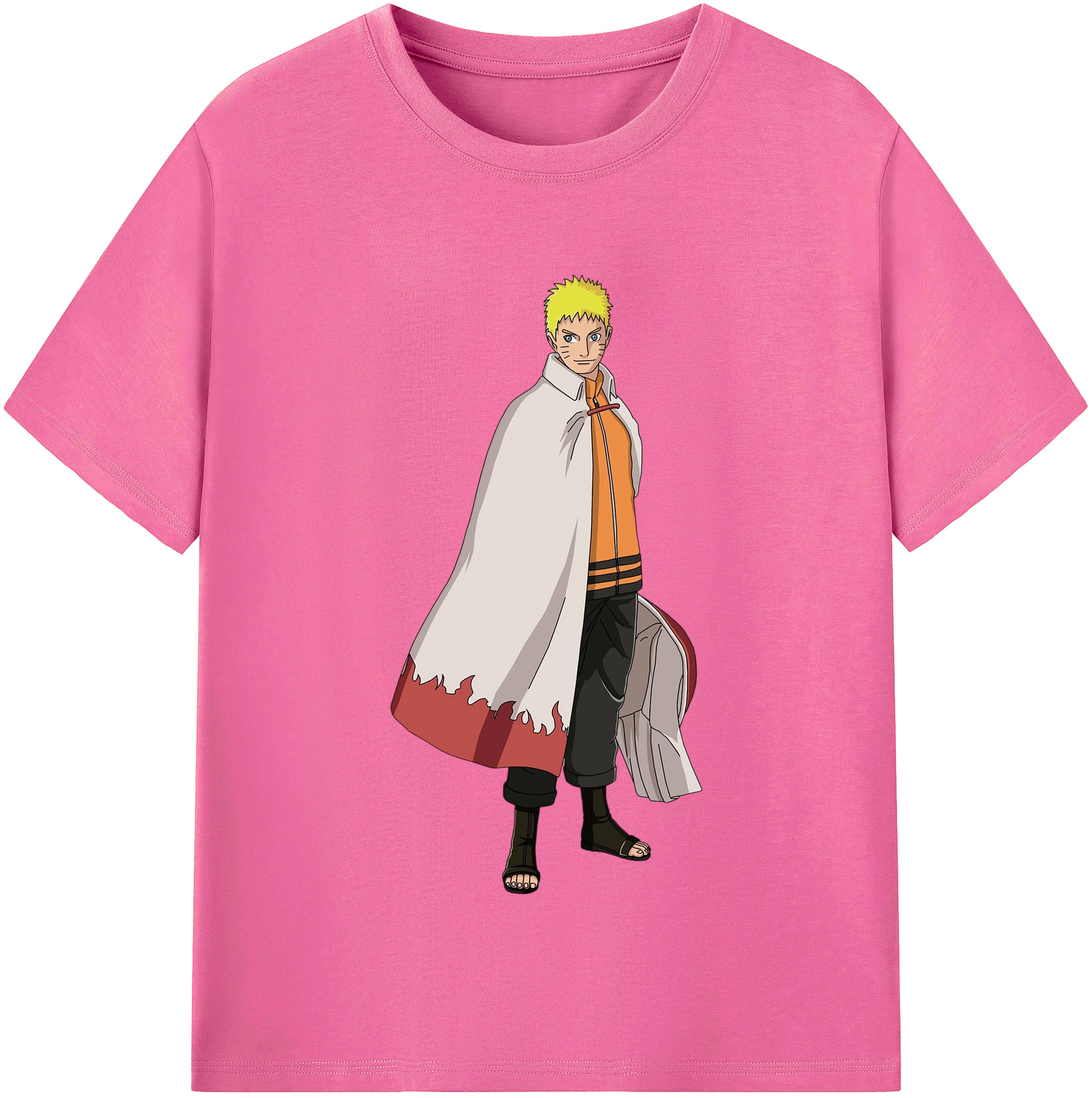 （画像用） NARUTO -ナルト- うずまき ナルト Uzumaki Naruto レディースカジュアルプリントTシャツ（綿100％）